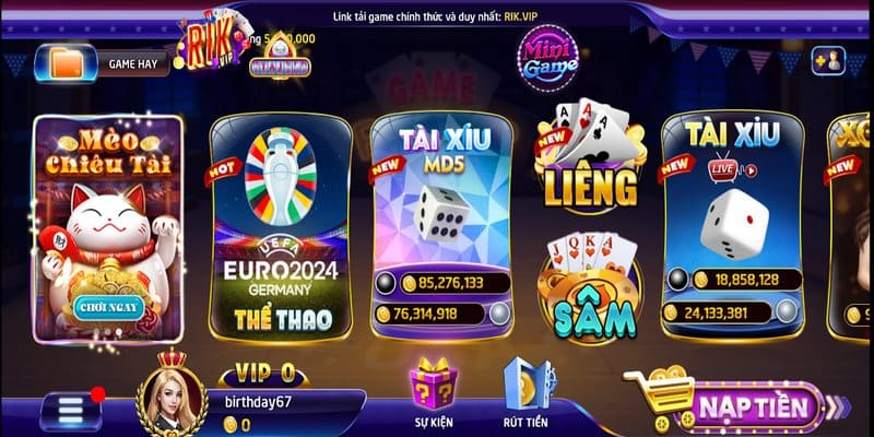 Rikvip uy tín không? Kho trò chơi đa dạng và chất lượng